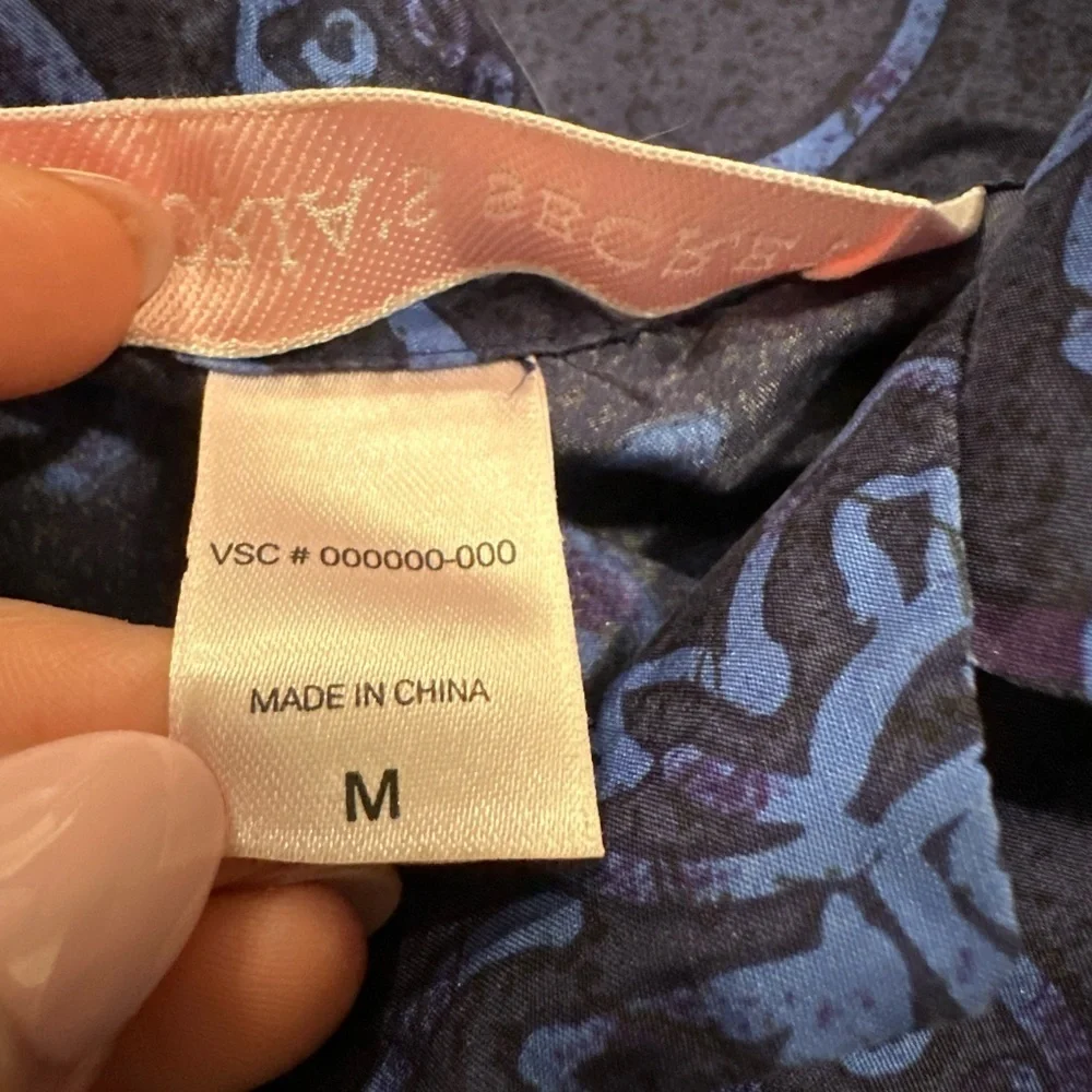 Victoria’s Secret vintage 1999 100% silk sleep top size medium blue style 2213 - Picture 4 of 7
